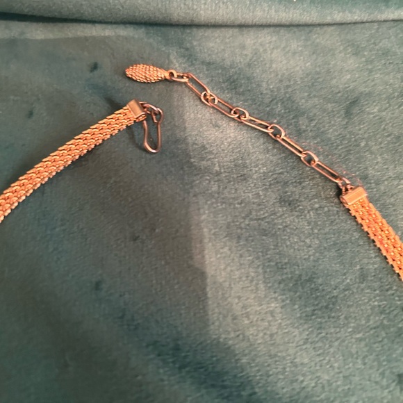 Silver necklace and gold plated - Picture 2 of 3